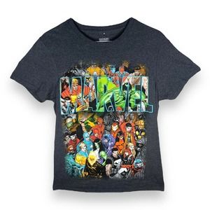 (S/M) Marvel Comics Super-Heroes Collage T-Shirt